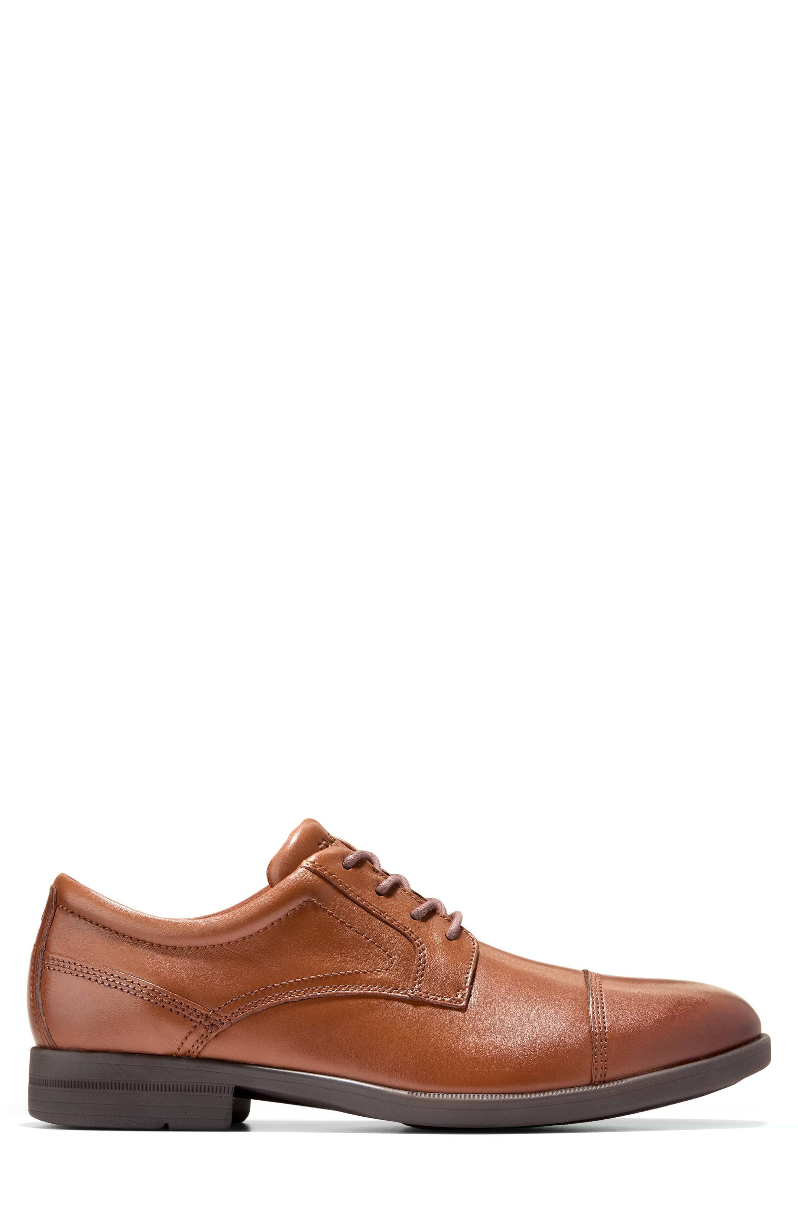 Hartsfield Leather Grand Cap Toe Oxford, Alternate, color, BRITISH TAN / JAVA
