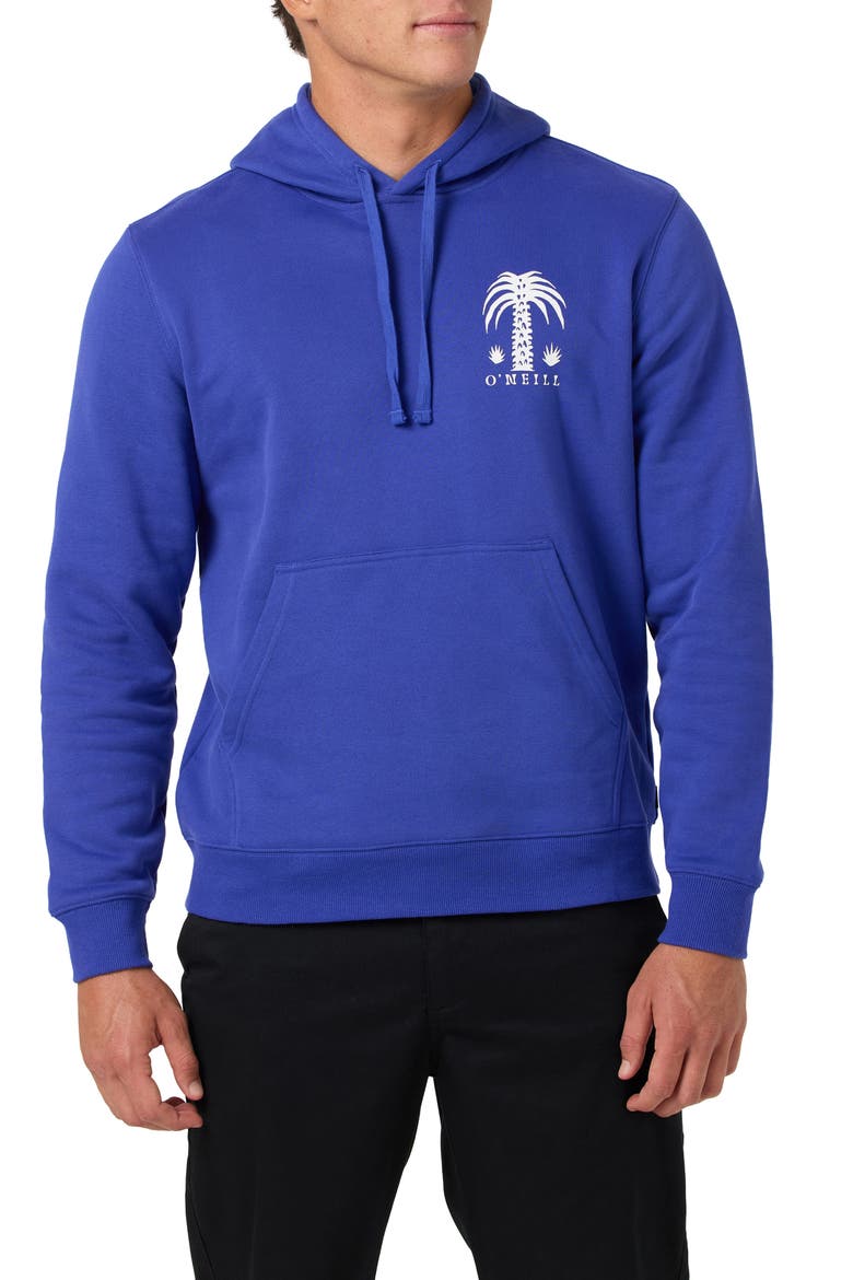 Palm Classics Pullover Hoodie, Main, color, ROYAL BLUE