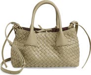 Bottega Veneta Small Pinacoteca Intrecciato Leather Top