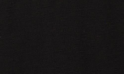 Shop Dkny Mini Waffle Embroidered Logo T-shirt In Black
