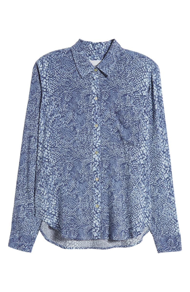 Rails Josephine Snakeskin Print Button-Up Shirt, Alternate, color,