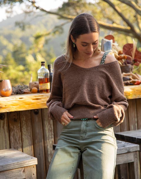 Ruth Reversible Fuzzy Sweater