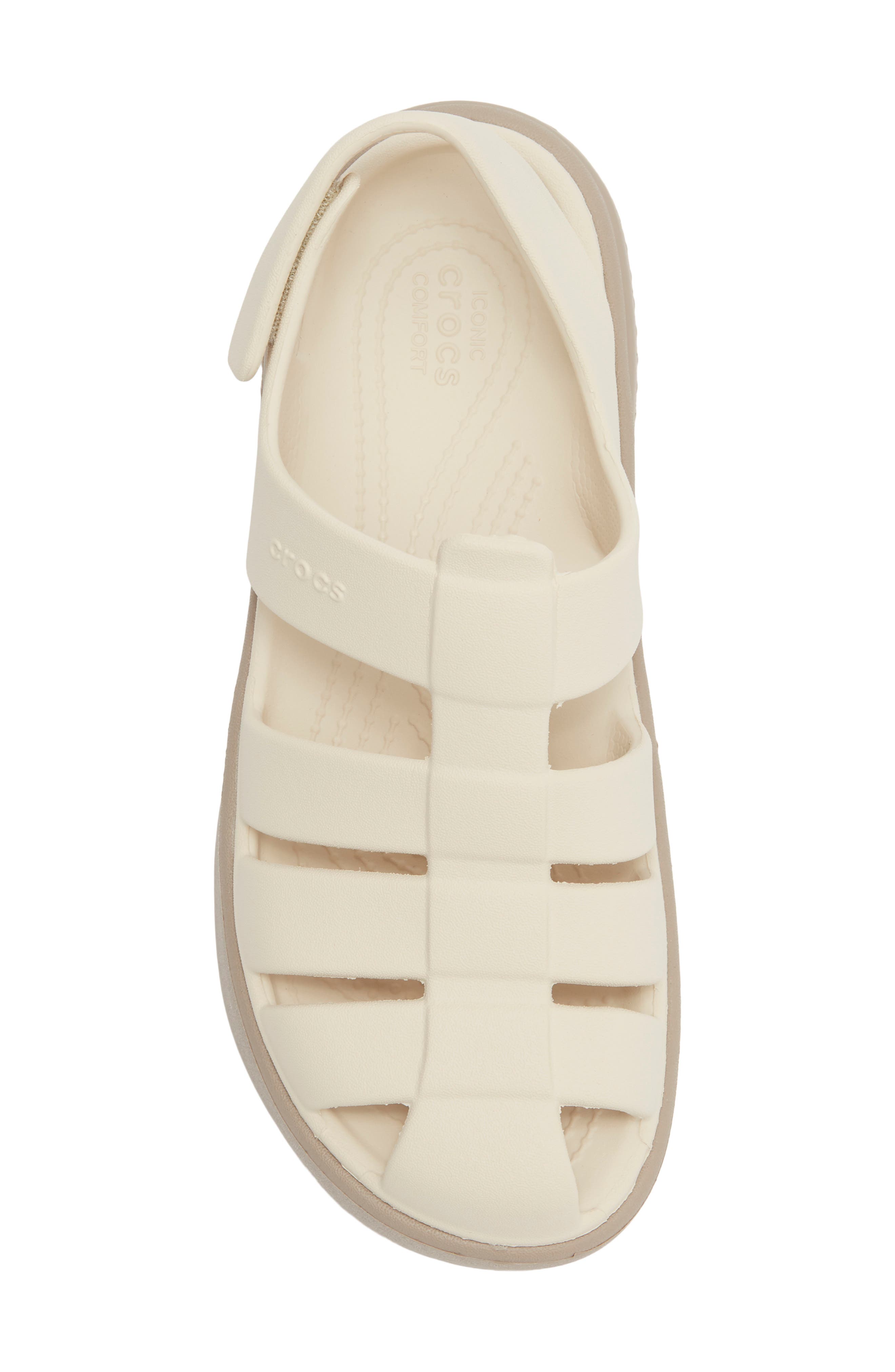 Stomp Platform Fisherman Sandal, Alternate, color, ALMOND TINT