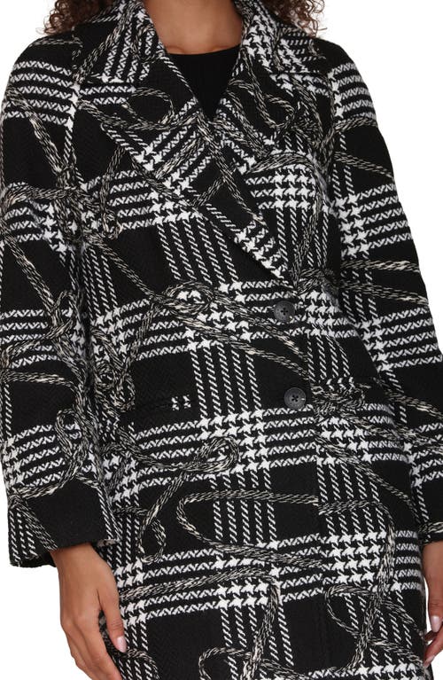 Avec Les Filles Raglan Sleeve Walker Coat In Multi