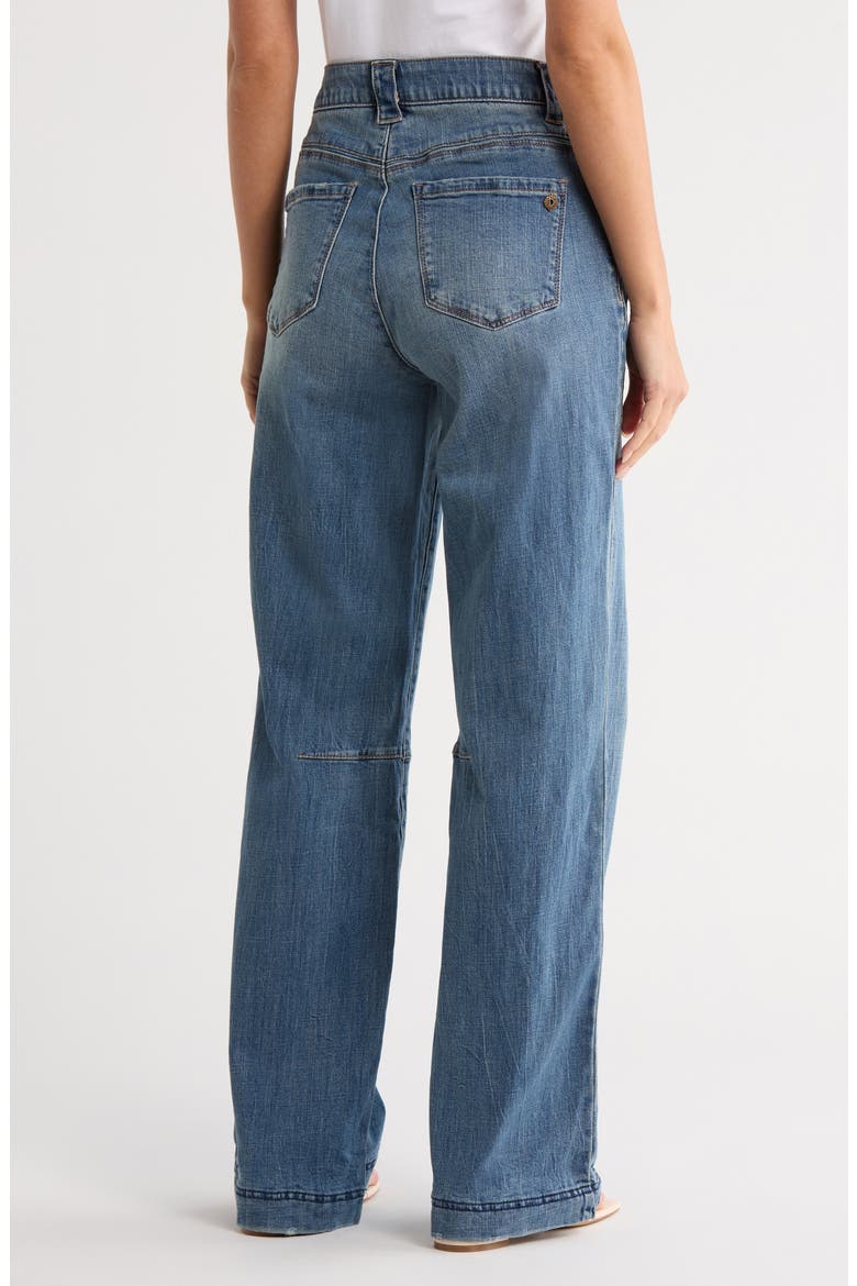 Dart Wide Leg Jeans, Alternate, color, MID BLUE ARTISANAL