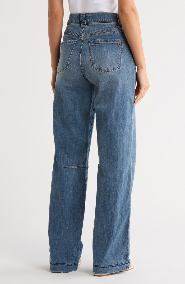 Democracy Dart Wide Leg Jeans, Alternate, color, Mid Blue Artisanal