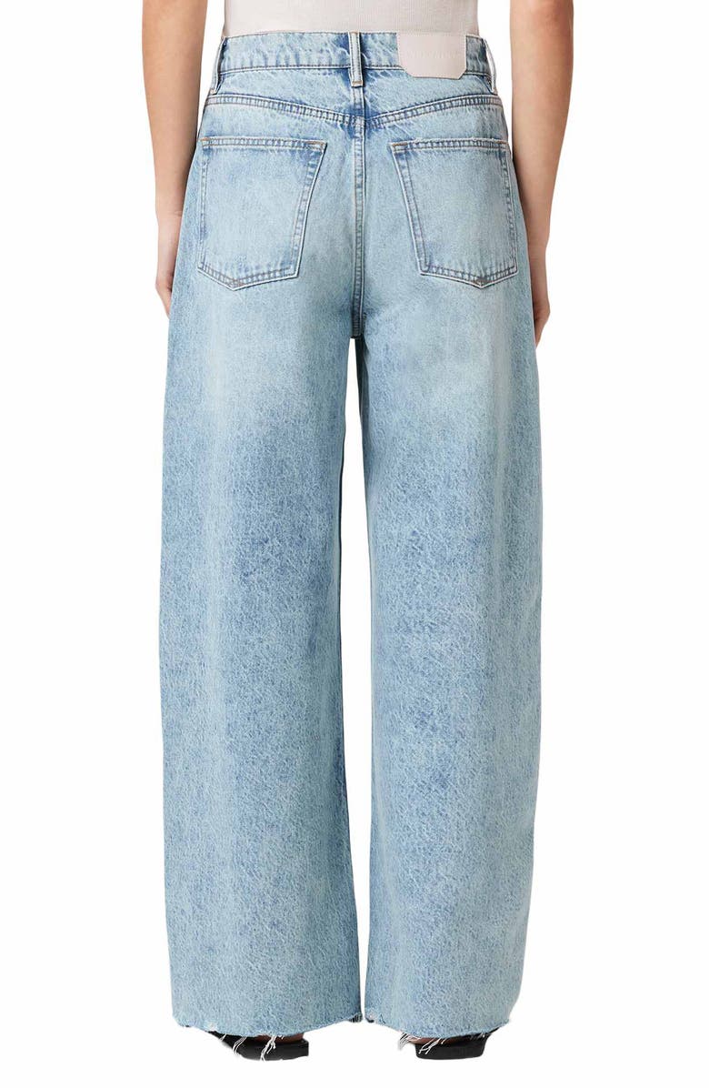 AllSaints Aki Crossover Ripped Wide Leg Jeans, Alternate, color, 
