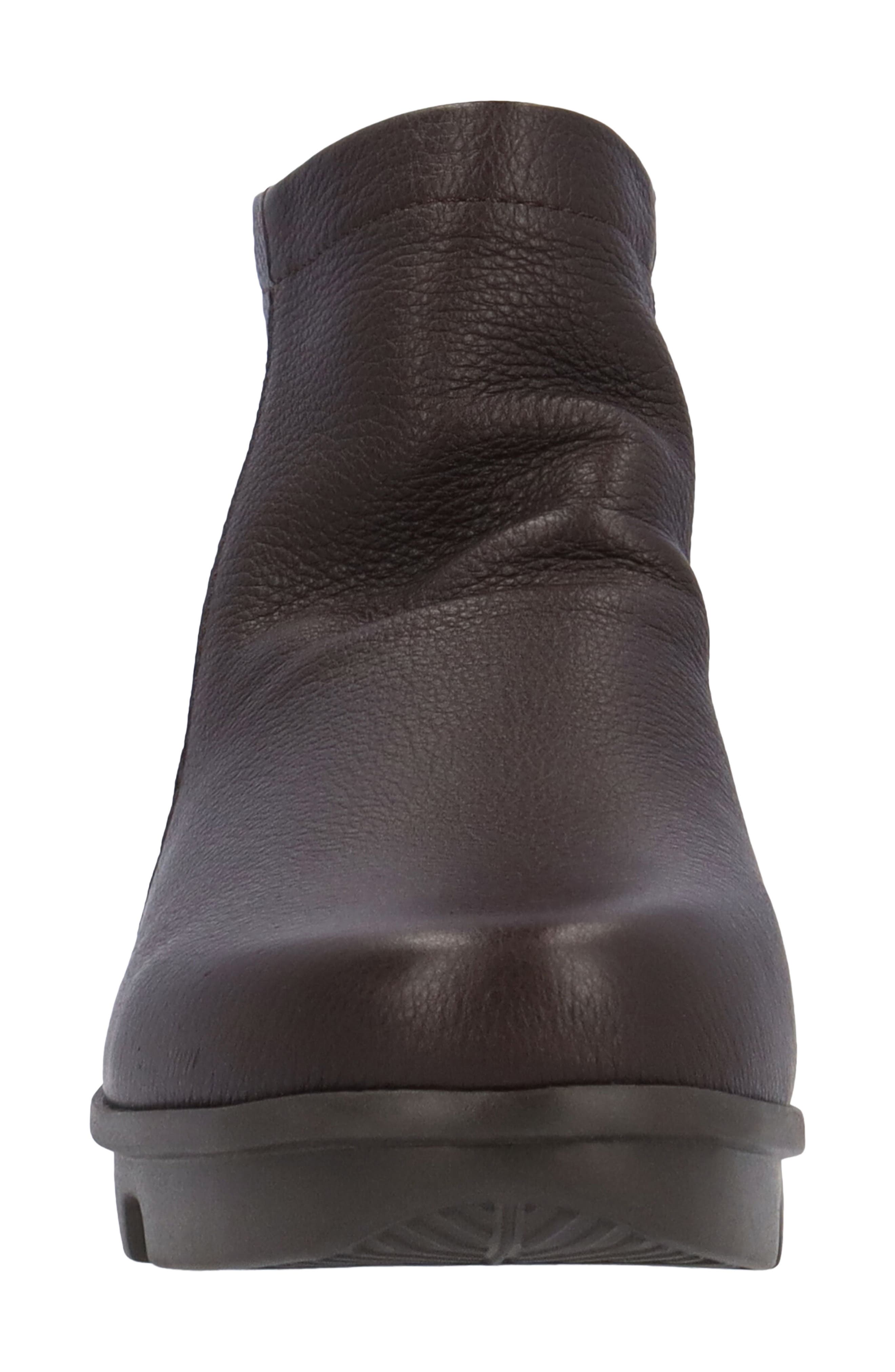Hadirat Leather Bootie, Alternate, color, CHOCOLATE