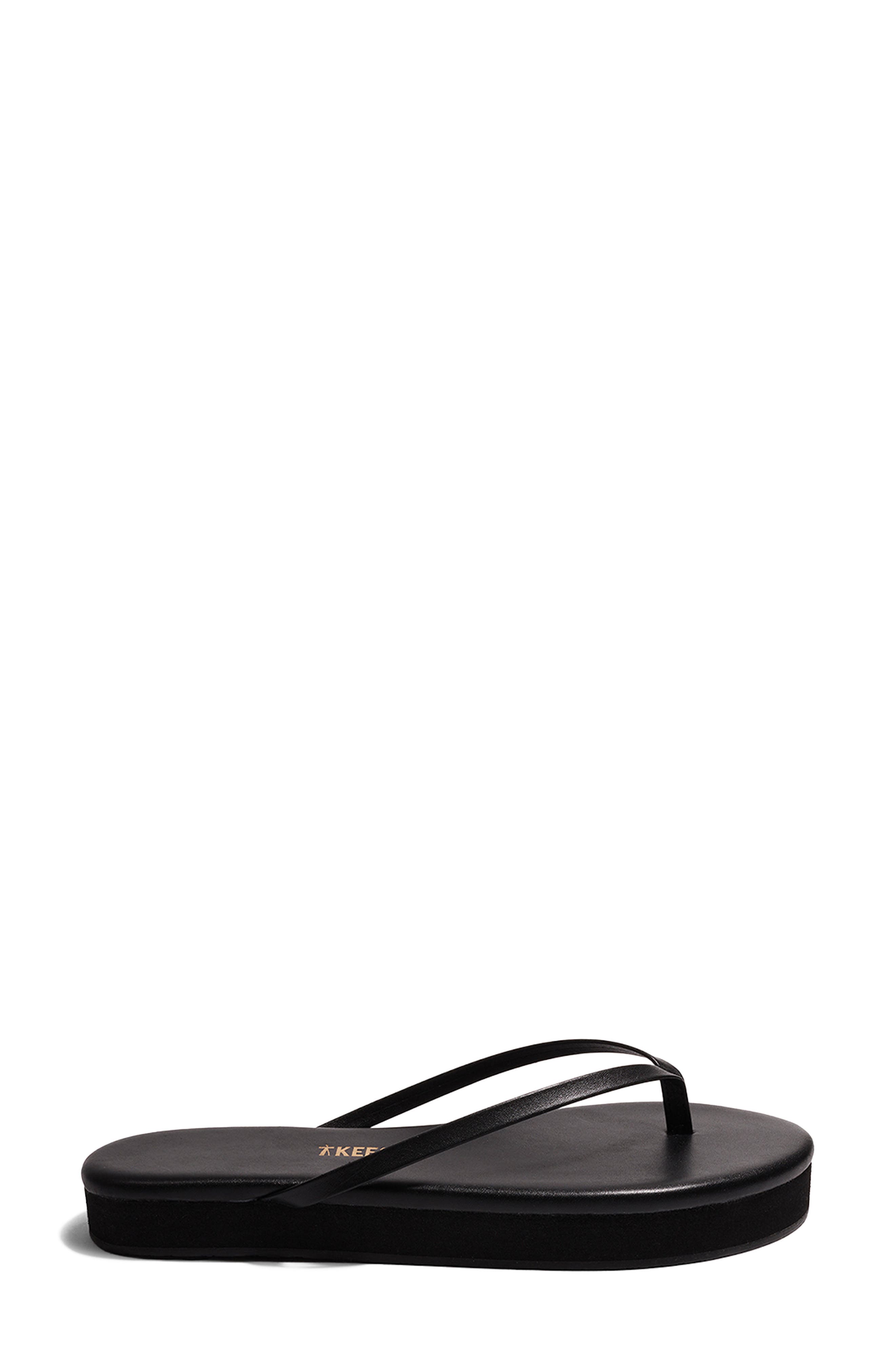 TKEES Lily Platform Flip Flop, Main, color, Sable