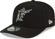 New Era Men's New Era Black Florida Marlins Player Replica 9SEVENTY Adjustable Hat