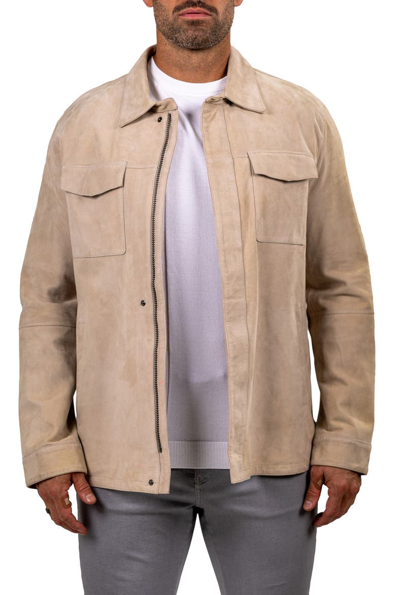 Leather Jacket, Main, color, WHITE