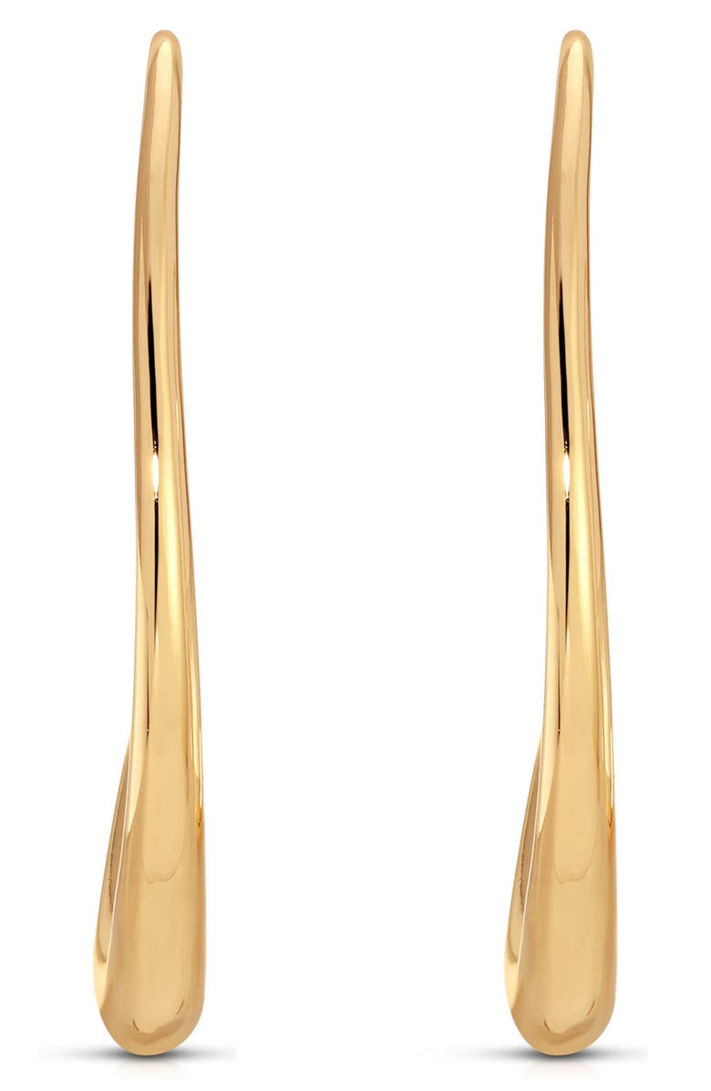 Ettika Simple Threader Hoop Earrings, Alternate, color, Gold