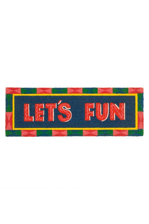 Kerala Let'S Fun Coir Doormat 14" x 39"