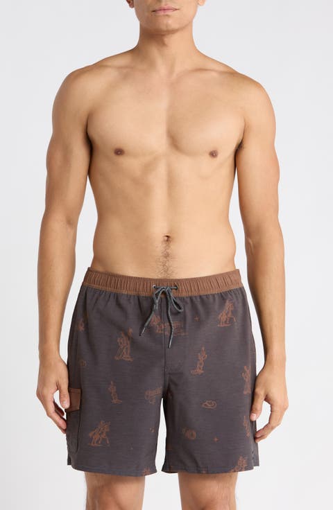 Hermosa Retro Swim Trunks