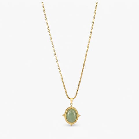 Oval Jade Necklace