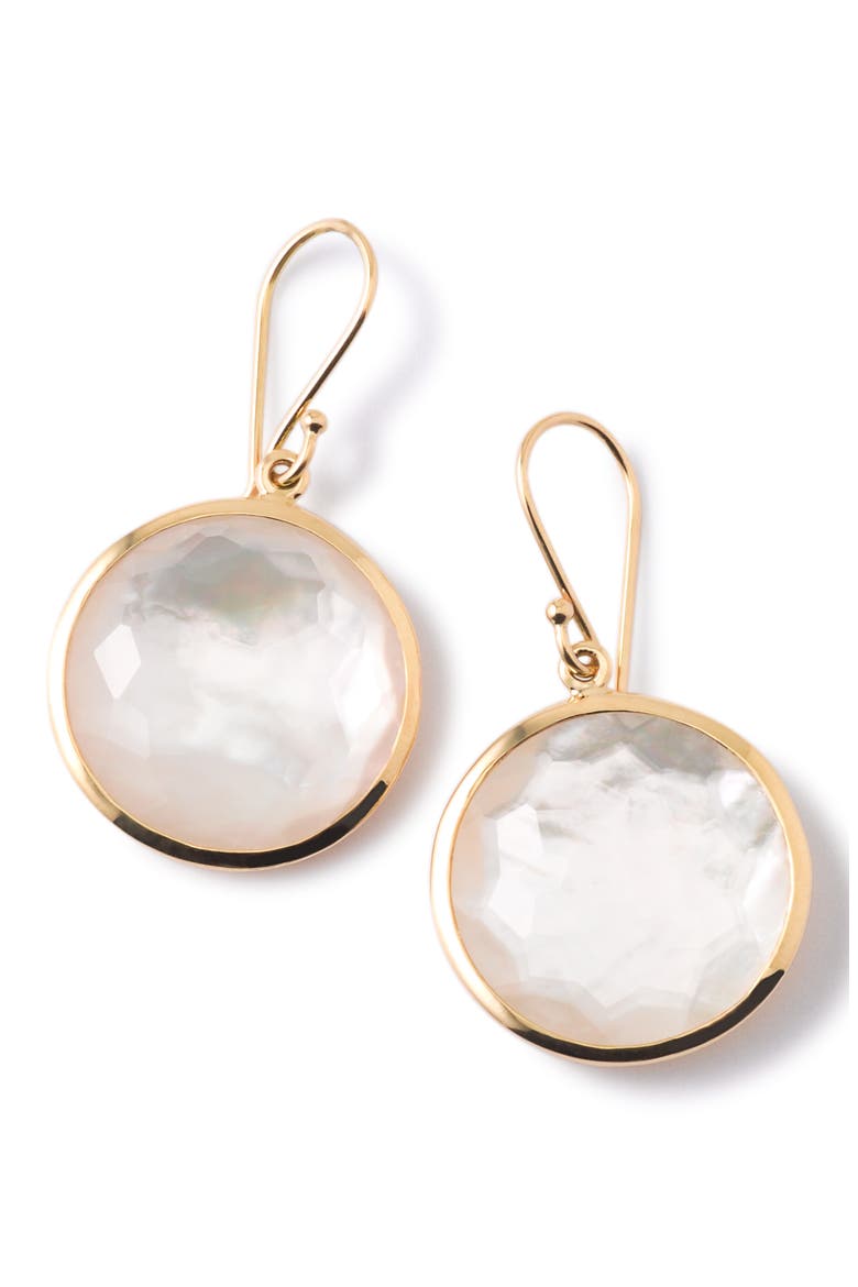 Rock Candy Lollipop Drop Earrings, Main, color, GOLD/ PEARL