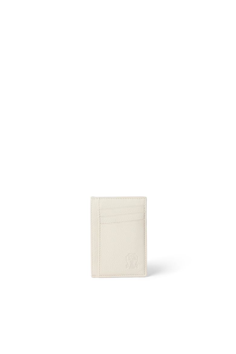 Calfskin card case, Main, color, Chalk