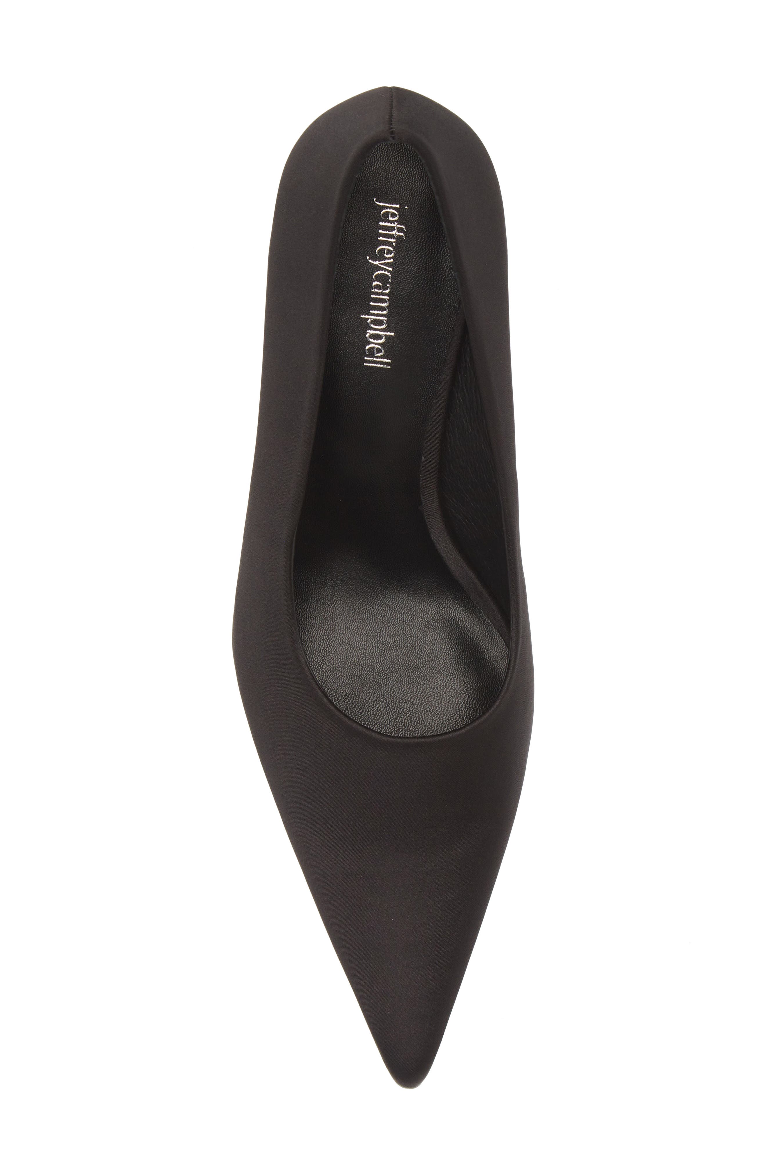 Chosen Pointed Toe Pump, Alternate, color, BLACK MATTE SATIN