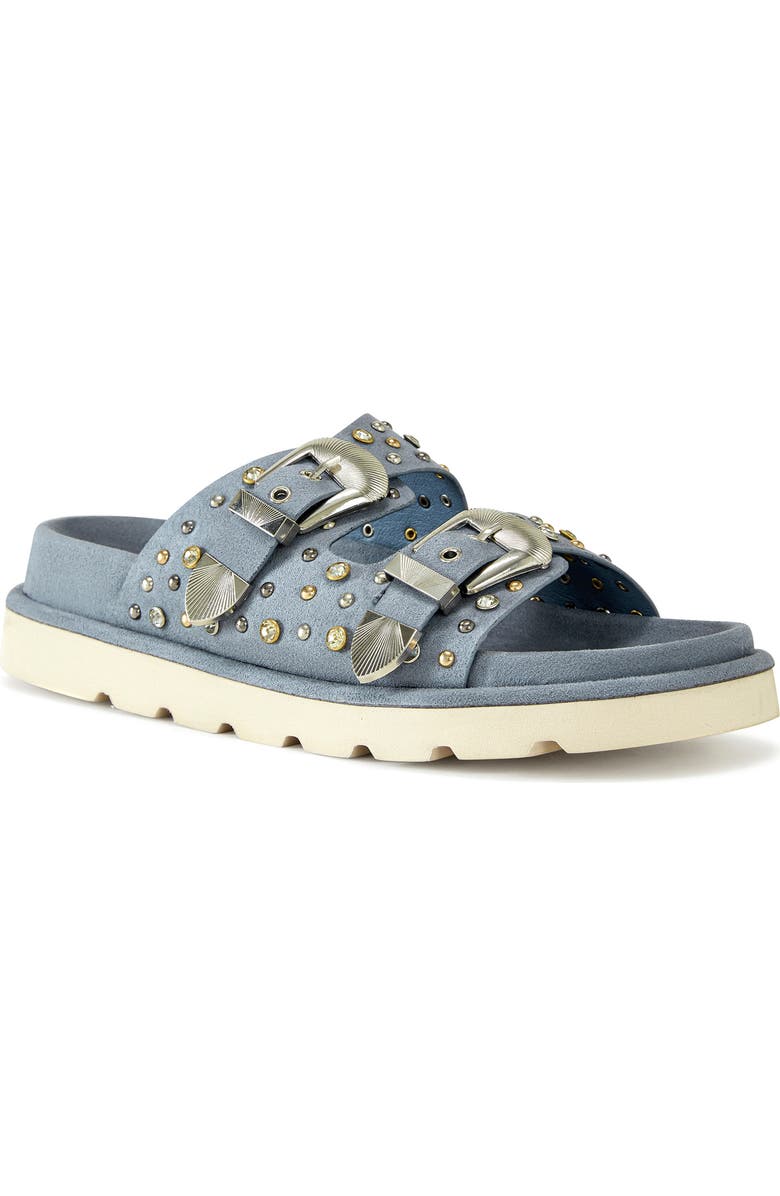 AZALEA WANG Oswald Studded Slide Sandal, Main, color,