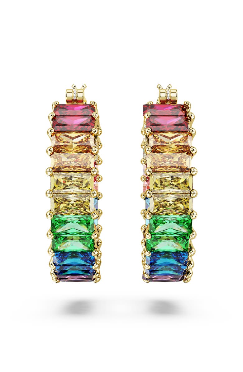 Swarovski Matrix Pride Hoop Earrings, Alternate, color,