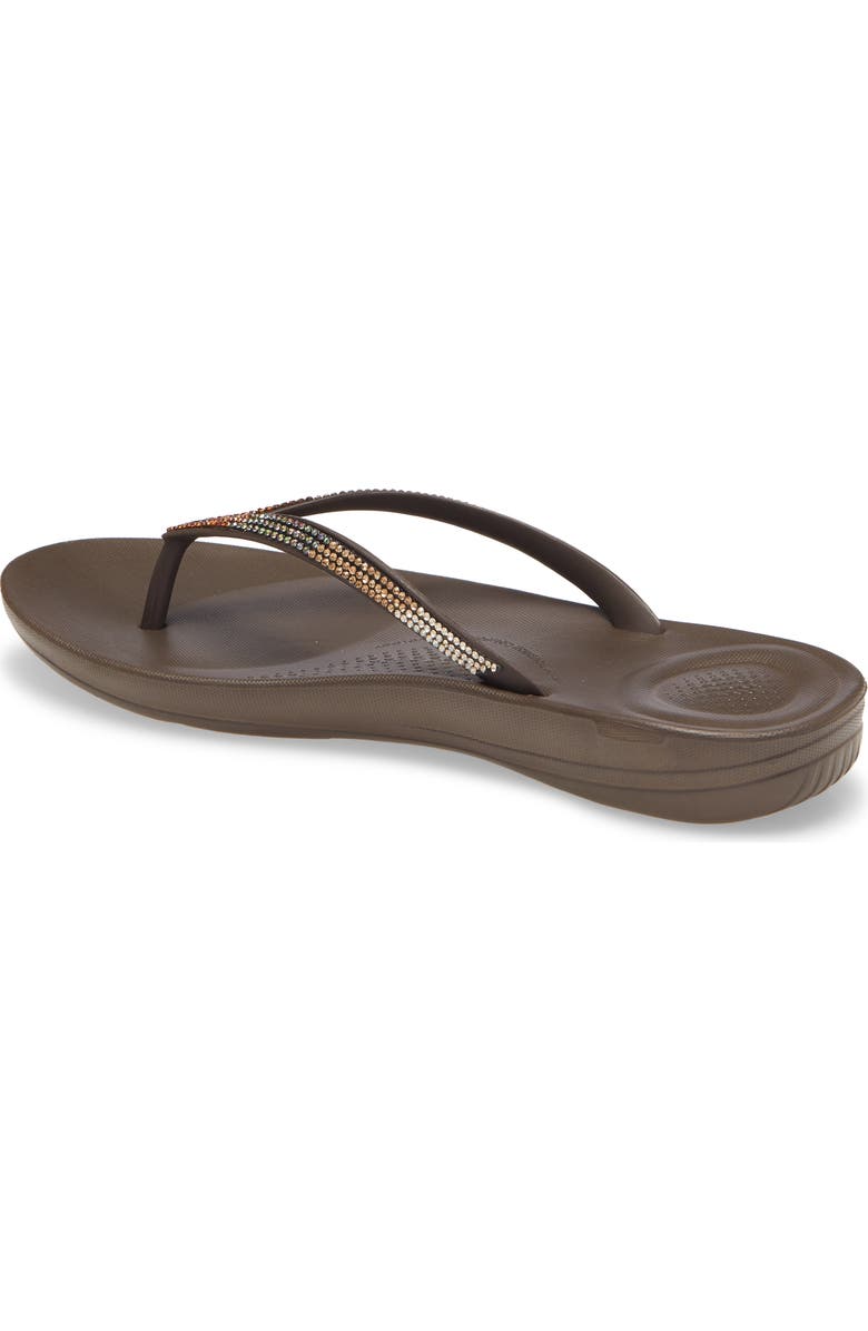 FitFlop iQushion Ombré Sparkle Flip Flop, Alternate, color,
