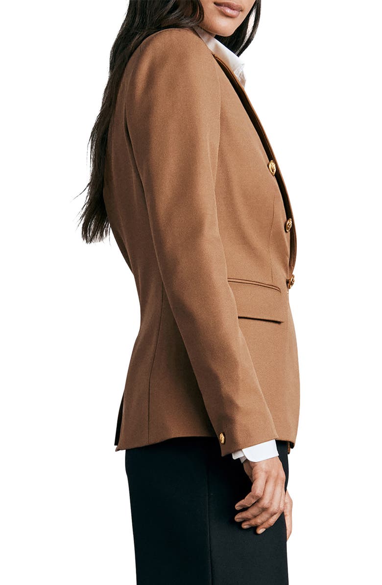 rag & bone Preston Double Breasted Wool Blend Blazer, Alternate, color, 