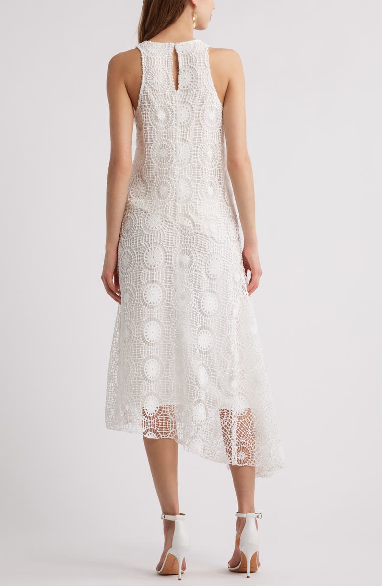 Chelsea28 Embroidered Lace Midi Dress, Alternate, color, White