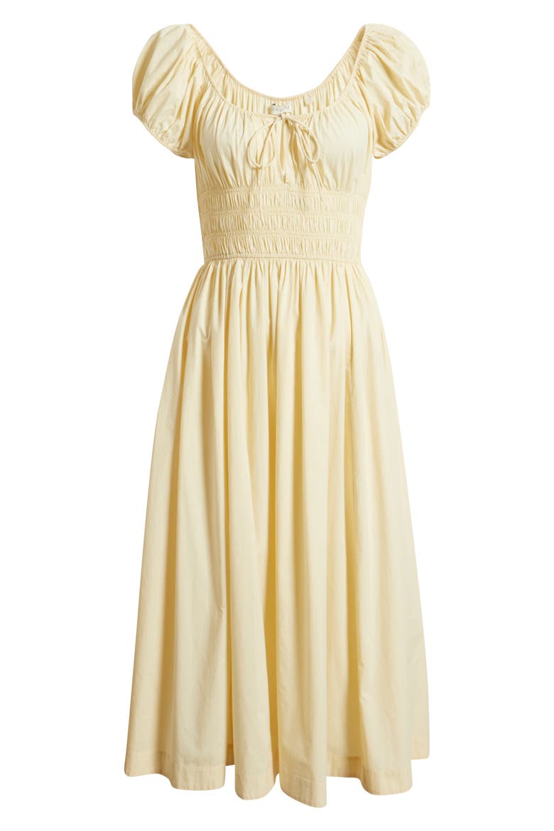 Quinn Organic Cotton Poplin Maxi Dress, Alternate, color, BUTTERCREAM
