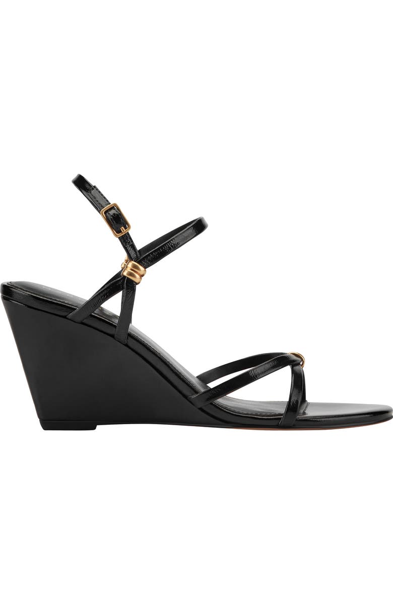 Marc Fisher LTD Faithy Slingback Wedge Sandal, Alternate, color, Black