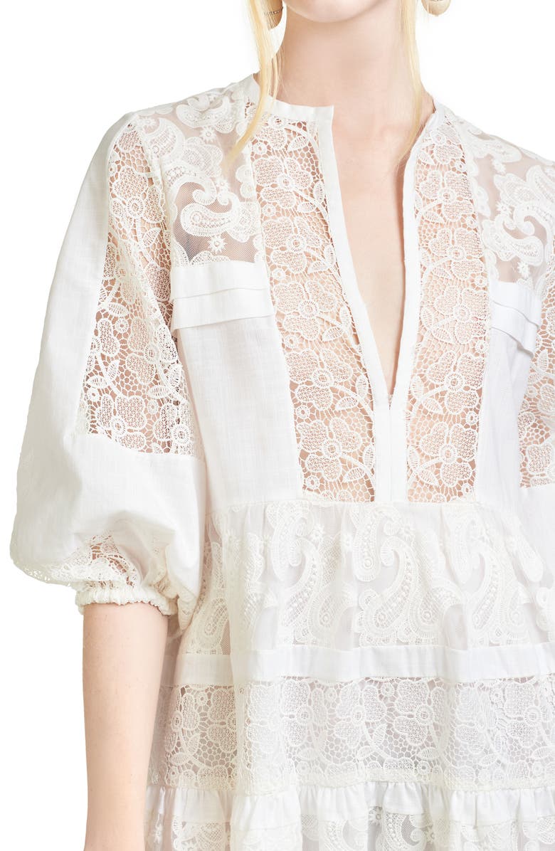 Sachin & Babi Alicia Lace Panel Dress, Alternate, color, 