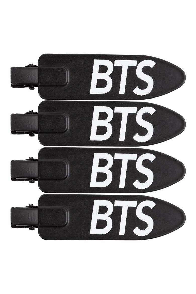 4-Pack BTS Hair Clips, Main, color, BLACK