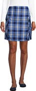 Lands' End School Uniform Young  Side Pleat Plaid Skort Above the Knee