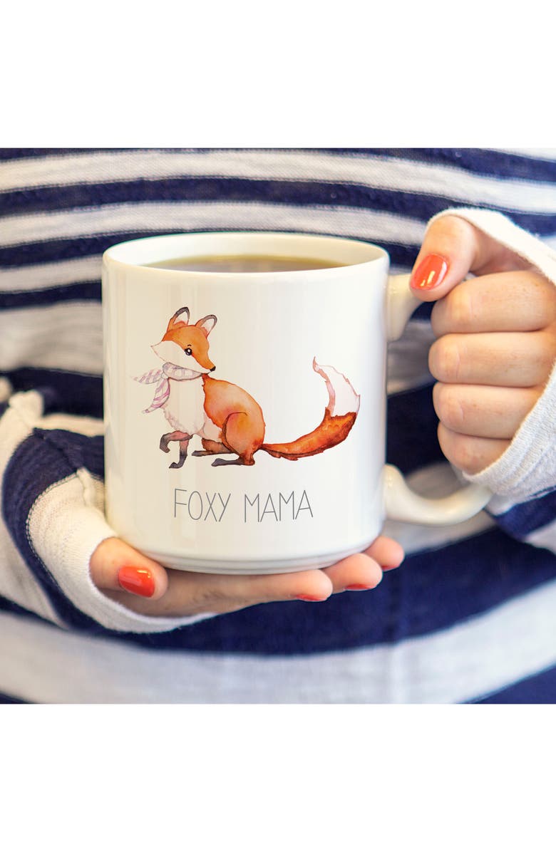 Cathy's Concepts Mom & Dad Fox Set of 2 Coffee Mugs, Alternate, color, 