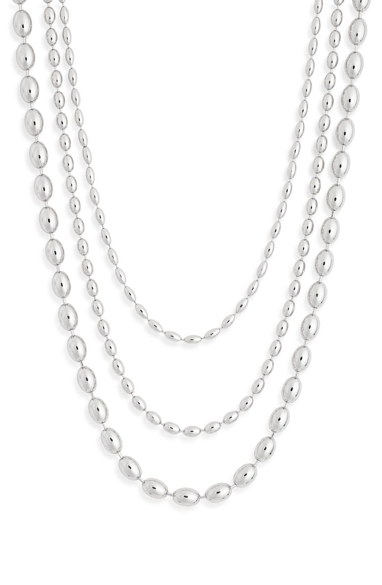 Leith Triple Row Bead Chain Necklace, Main, color,