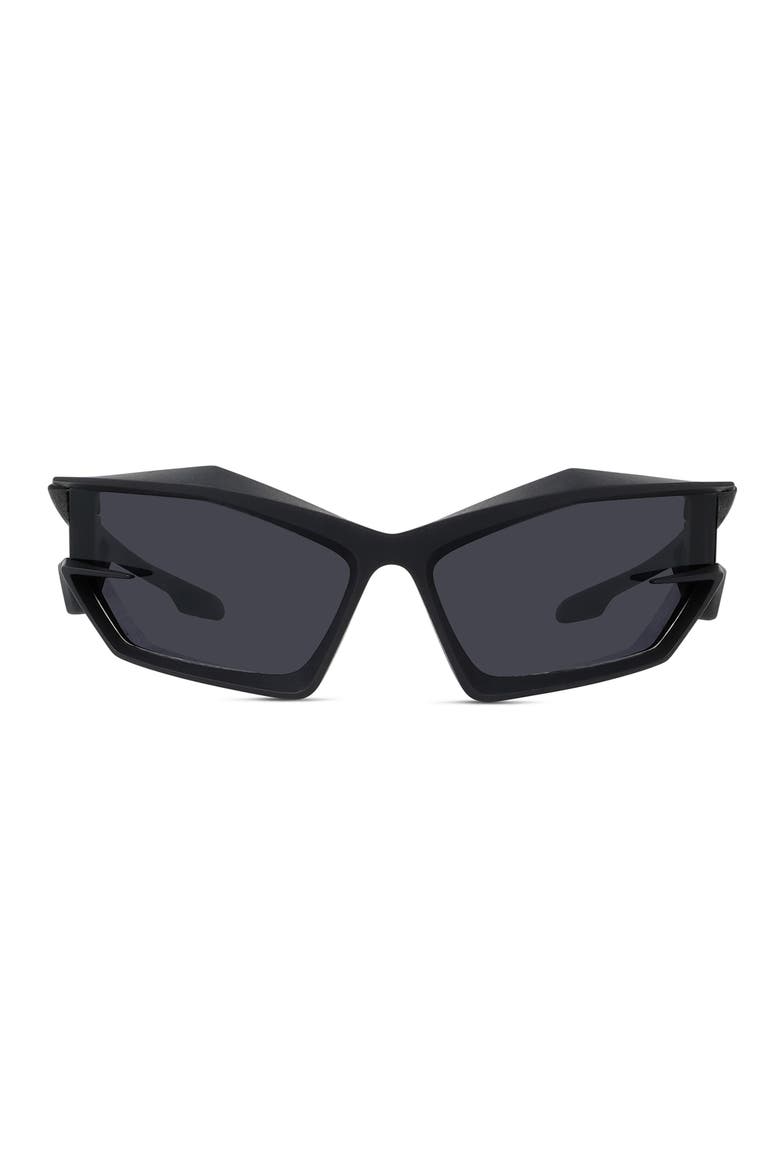 Geometric Sunglasses, Main, color, MATTE BLACK / SMOKE
