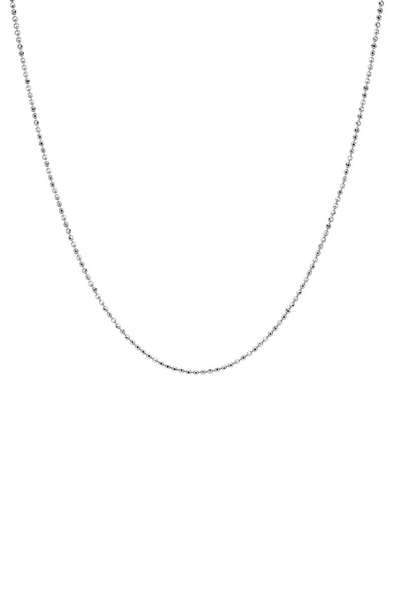 EF Collection 14K Gold Faceted Ball Chain Necklace, Main, color, 