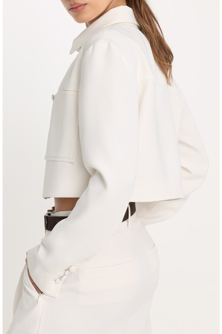 Luxe Crop Jacket, Alternate, color, SOFT SHELL
