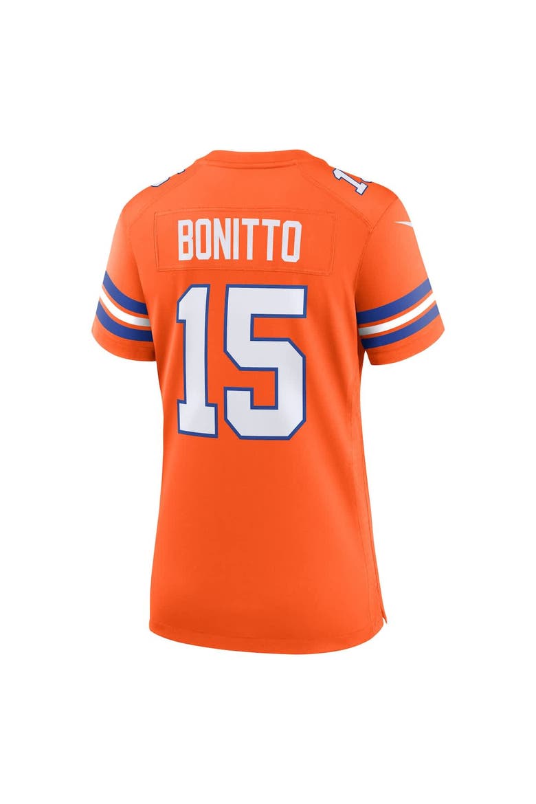 Women's Nike Nik Bonitto  Orange Denver Broncos Alternate 2 Mile High Collection 1977 Throwback Game Jersey, Alternate, color, Orange