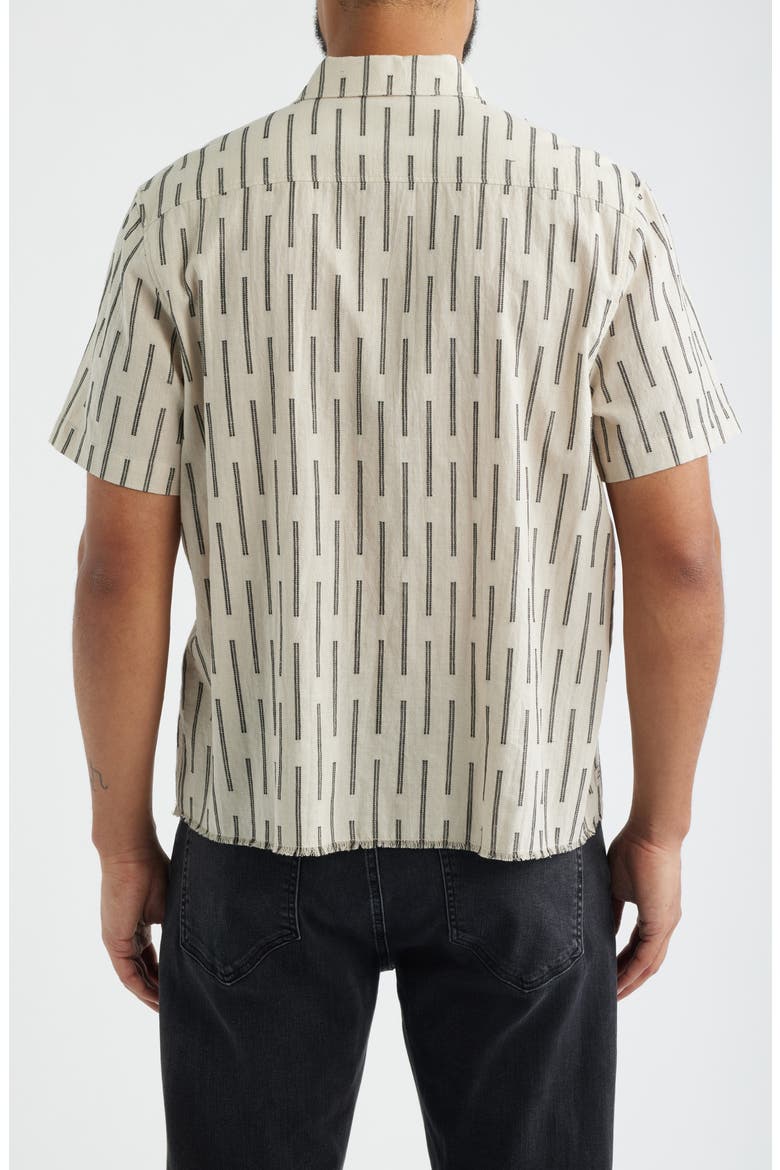 Nancy Short Sleeve Button-Up Shirt, Alternate, color, ECRU