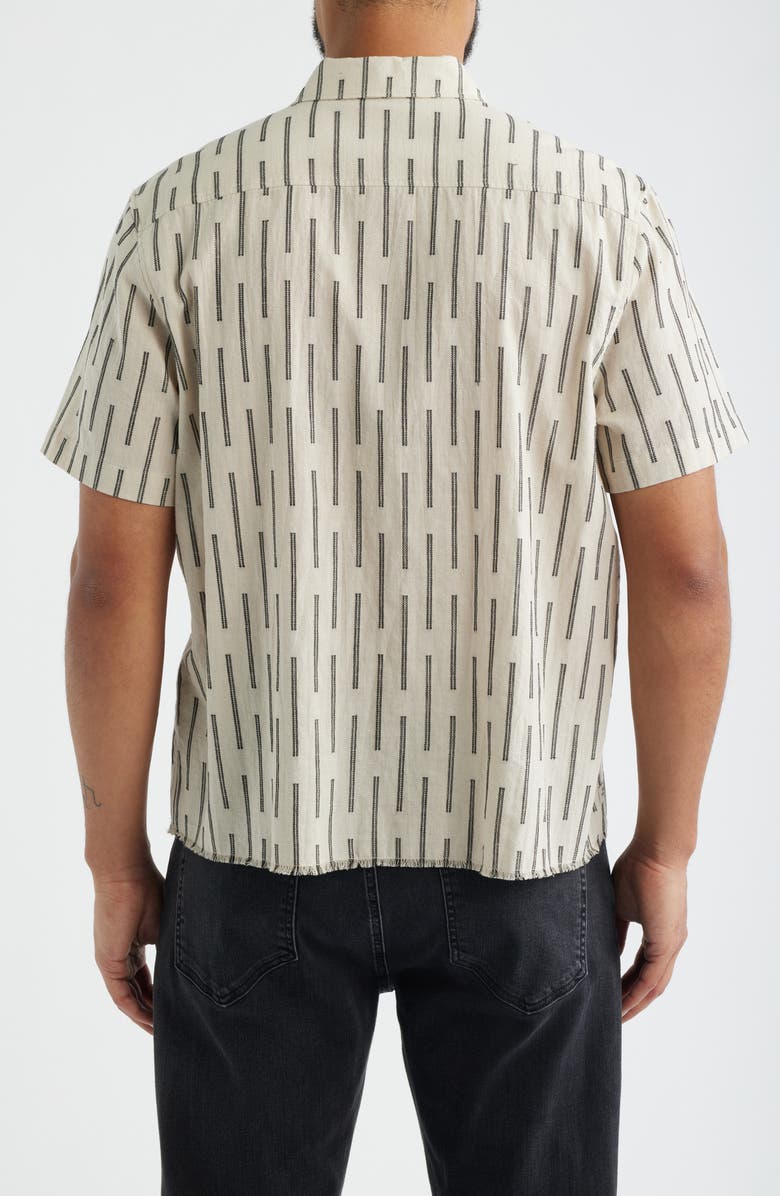 Percival Nancy Short Sleeve Button-Up Shirt, Alternate, color, Ecru