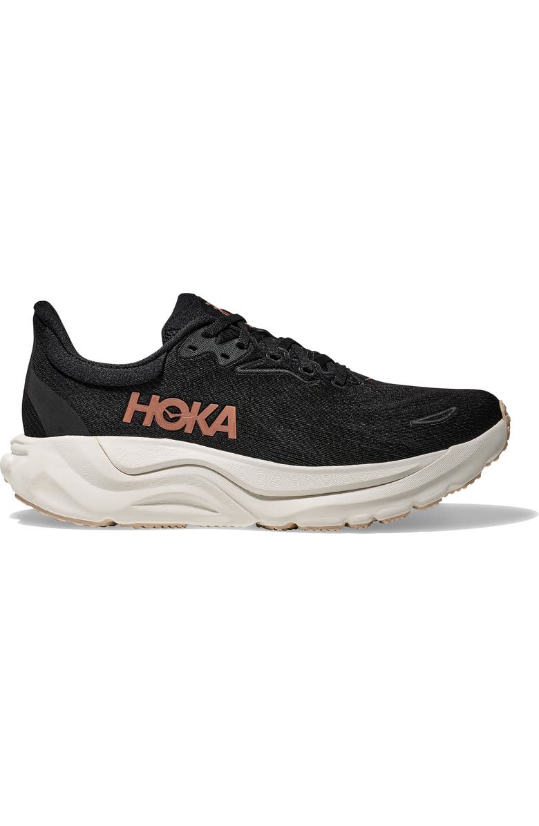 HOKA Arahi 8 Stability Running Shoe, Alternate, color, Black / Rose Gold