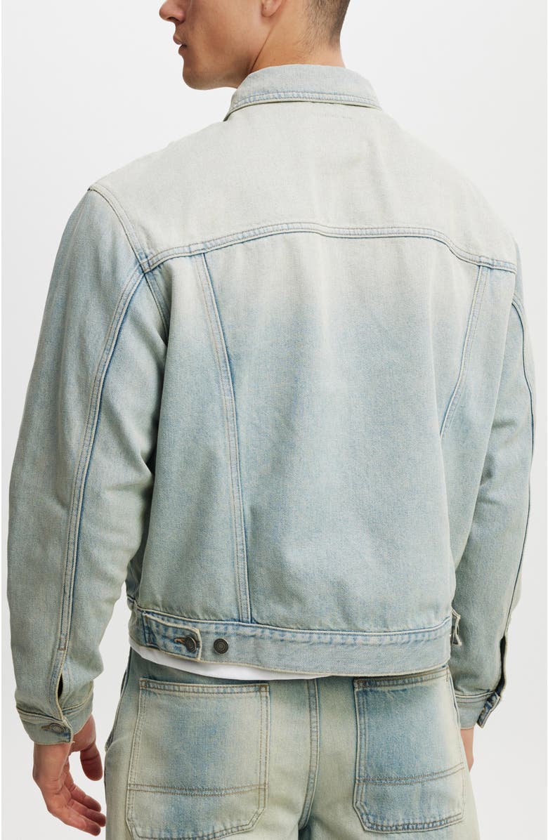 Cotton On Oversized Trucker Jacket, Alternate, color, Halen Blue