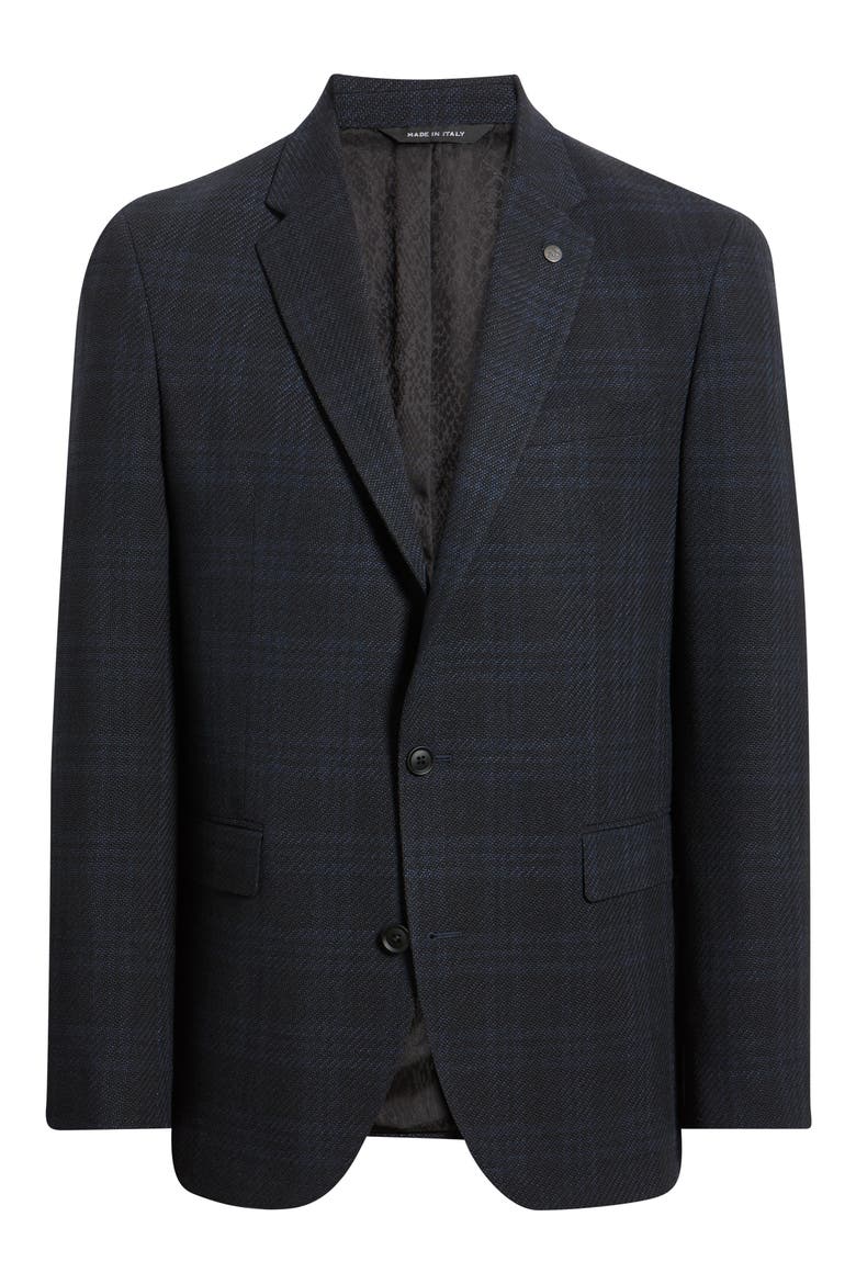Ross Tonal Plaid Sport Coat, Alternate, color, NAVY