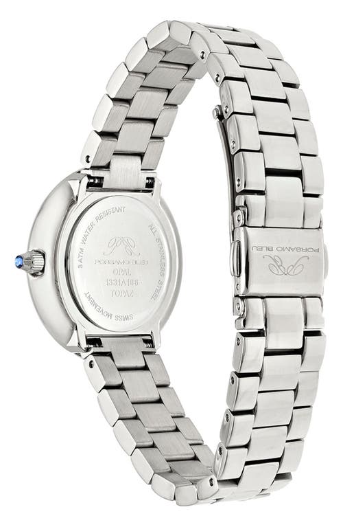 Porsamo Bleu Opal Swiss Quartz Bracelet Watch, 32mm In Silver