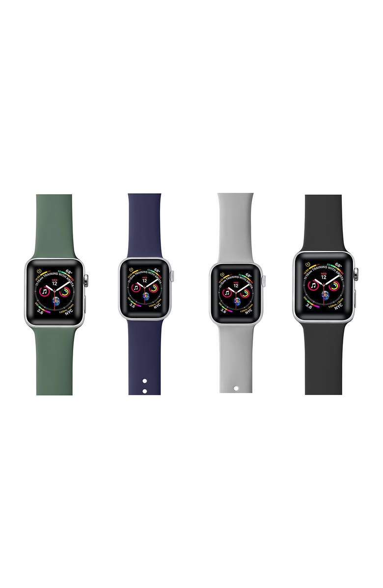 The Posh Tech Assorted 4-Pack Apple Watch<sup>®</sup> Watchbands, Alternate, color,