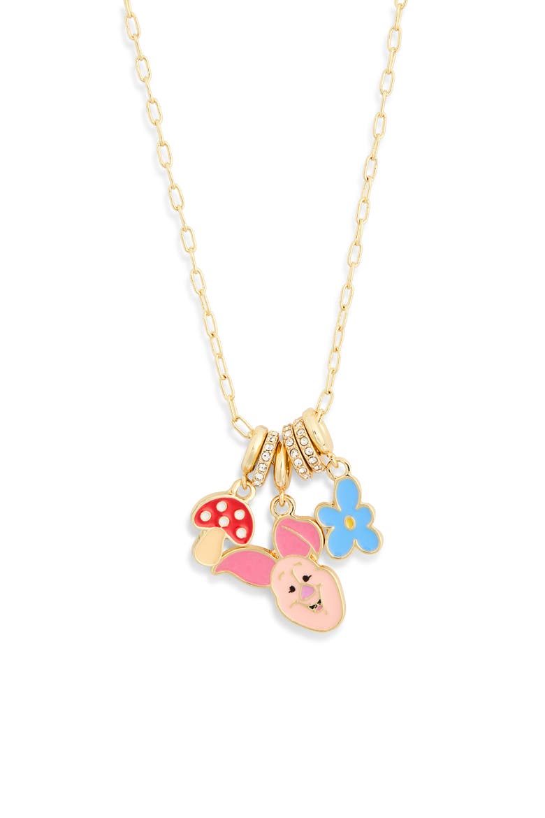 x Disney® Piglet Spring Charm Necklace, Alternate, color, MULTI
