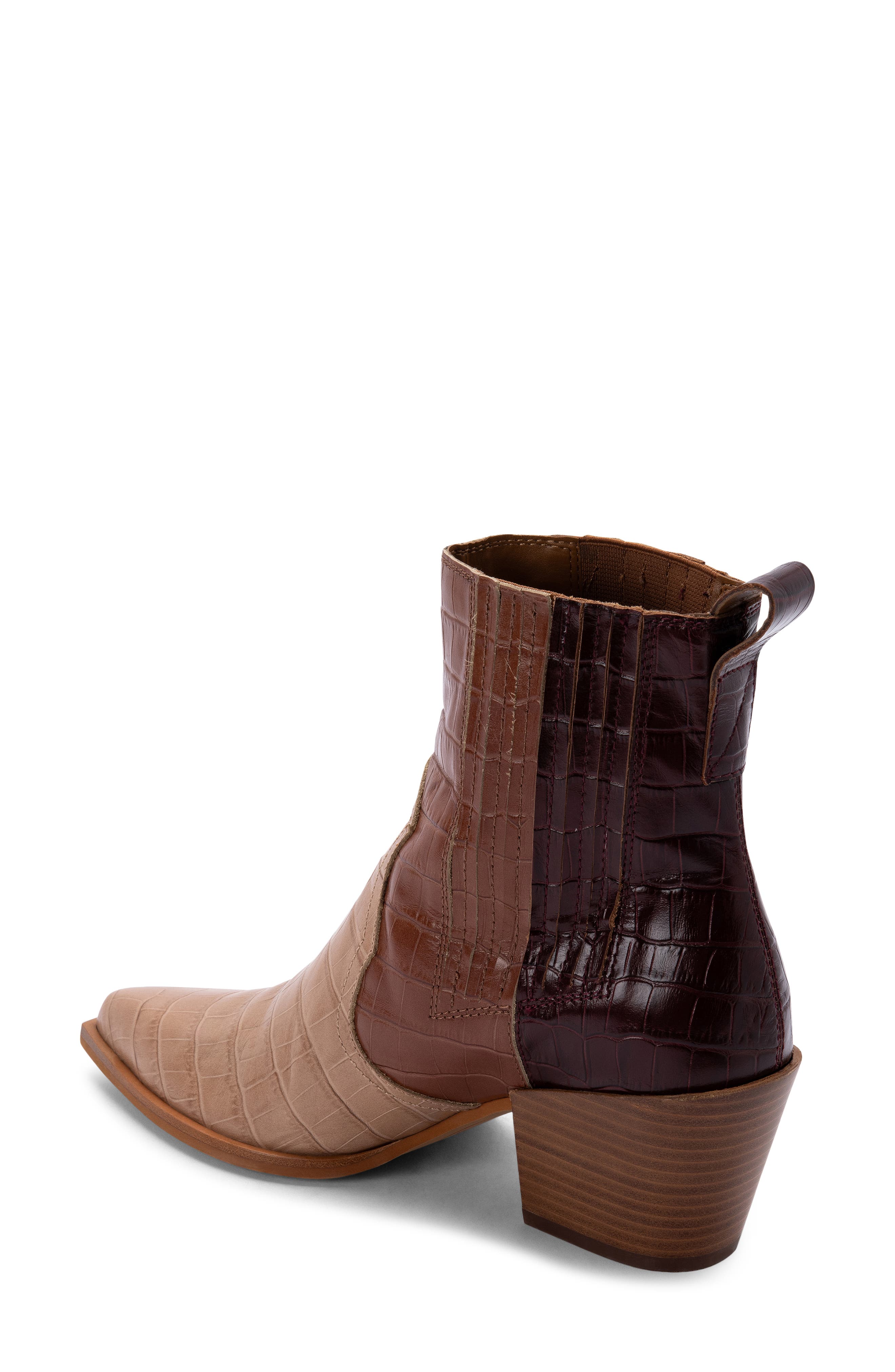 Serna Western Bootie, Alternate, color, BROWN MULTI