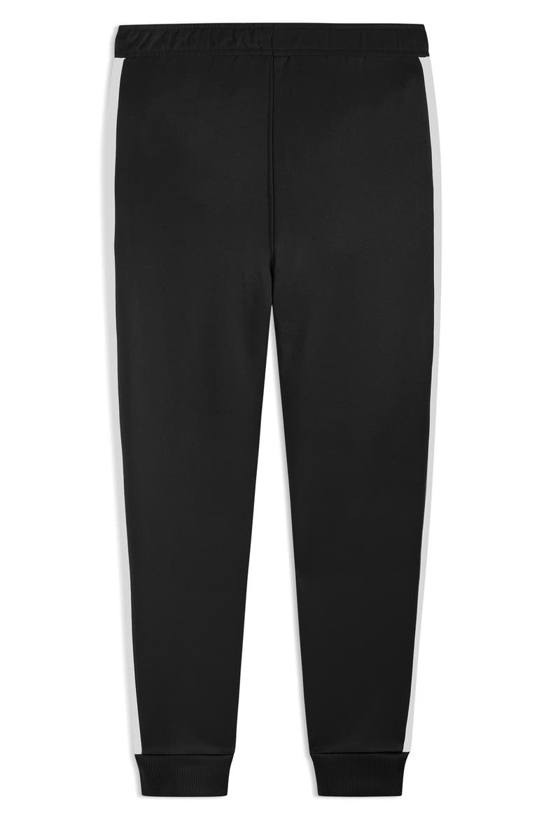 Kids' T7 Foundations Slim Piqué Track Pants, Alternate, color, BLACK