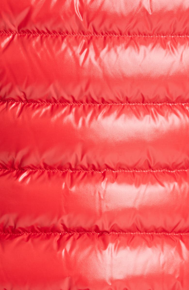 Moncler Ghany Water Resistant Down Puffer Vest, Alternate, color, Red