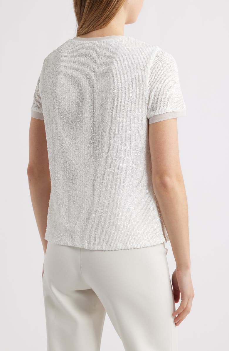 Anne Klein Sequin Mesh Top, Alternate, color, 